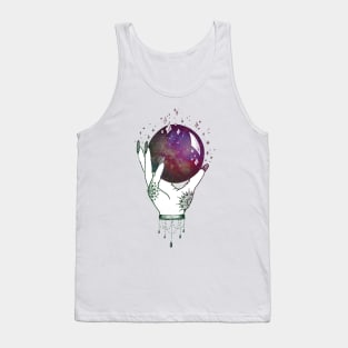 Galaxy Crystal Ball - Witch Hands Tank Top